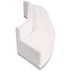 Melrose White |#| 3 PC White LeatherSoft Modular Reception Configuration w/Taut Back &Seat