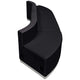 Black |#| 3 PC Black LeatherSoft Modular Reception Configuration w/Taut Back &Seat