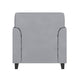Gray |#| Gray LeatherSoft Chair with Clean Line Stitched Frame - Reception Seating