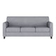 Gray |#| Gray LeatherSoft Sofa with Clean Line Stitched Frame - Reception Seating