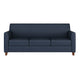 Navy |#| Navy LeatherSoft Sofa with Clean Line Stitched Frame - Reception Seating