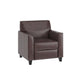 Brown |#| Reception Set in Brown with Clean Line Stitched Frame - Hospitality Seating