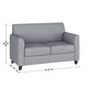 Gray |#| Reception Set in Gray with Clean Line Stitched Frame - Hospitality Seating