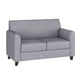 Gray |#| Reception Set in Gray with Clean Line Stitched Frame - Hospitality Seating