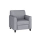 Gray |#| Reception Set in Gray with Clean Line Stitched Frame - Hospitality Seating