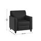 Black |#| Reception Set in Black with Clean Line Stitched Frame - Hospitality Seating