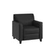 Black |#| Reception Set in Black with Clean Line Stitched Frame - Hospitality Seating