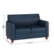 Navy |#| Reception Set in Navy with Clean Line Stitched Frame - Hospitality Seating