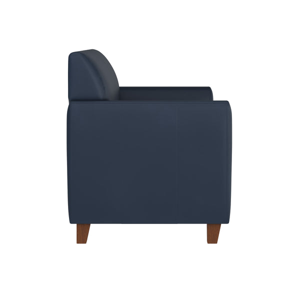 Navy |#| Reception Set in Navy with Clean Line Stitched Frame - Hospitality Seating
