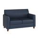 Navy |#| Reception Set in Navy with Clean Line Stitched Frame - Hospitality Seating