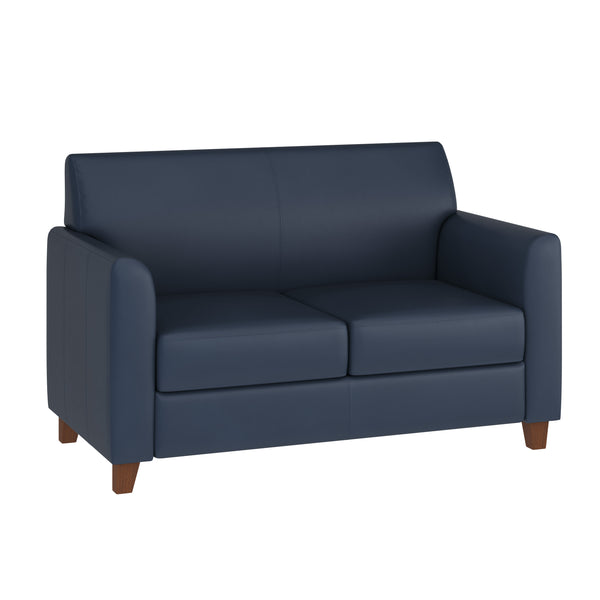 Navy |#| Reception Set in Navy with Clean Line Stitched Frame - Hospitality Seating