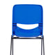 Navy |#| Ergonomic Heavy-Duty Flex Comfort Classroom Stack Chair in Navy