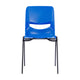 Navy |#| Ergonomic Heavy-Duty Flex Comfort Classroom Stack Chair in Navy