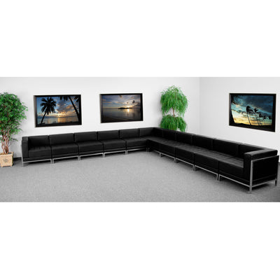 HERCULES Imagination Series LeatherSoft Sectional Configuration, 11 Pieces