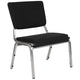 Black Fabric |#| 1000 lb. Rated Black Antimicrobial Fabric Bariatric Medical Reception Chair