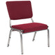 Burgundy Fabric |#| 1000 lb. Rated Burgundy Antimicrobial Fabric Bariatric Medical Reception Chair