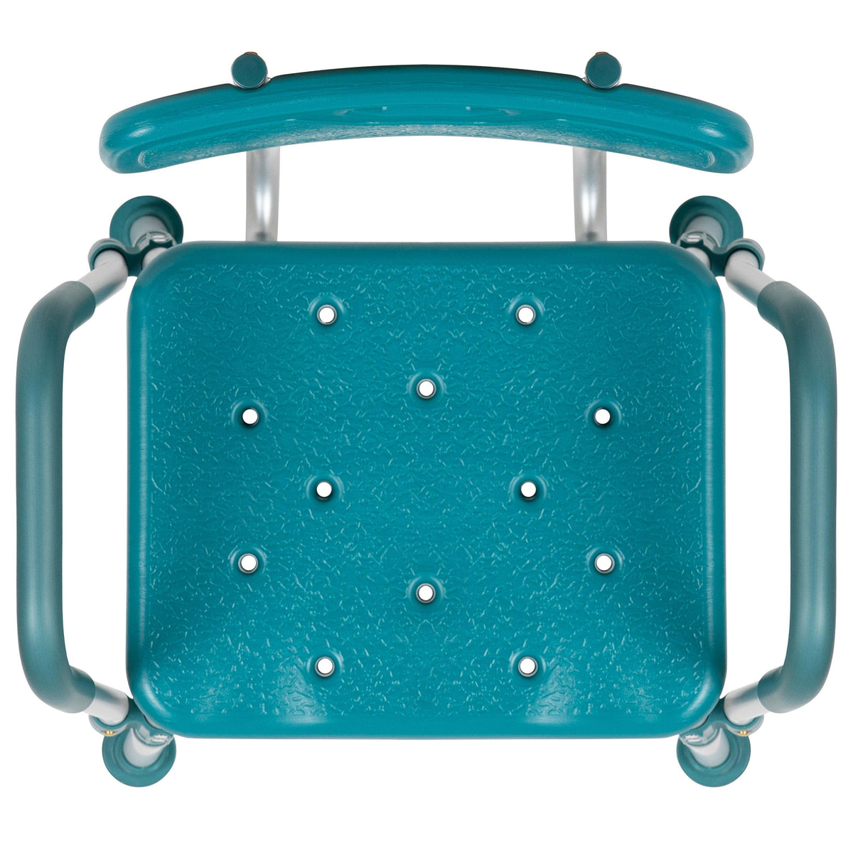 Teal |#| 300 Lb. Capacity Quick Release Back & Arm Teal Shower Chair