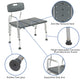 Gray |#| 300 Lb. Capacity Adjustable Gray Bath & Shower Medical Transfer Bench