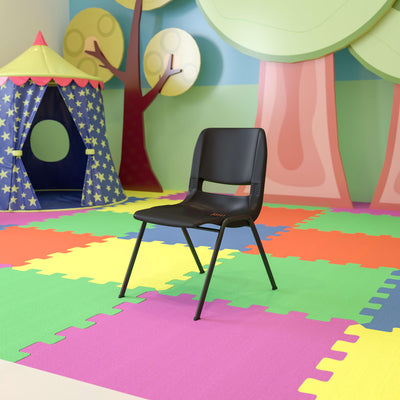 HERCULES Series 440 lb. Capacity Kid's Ergonomic Shell Stack Chair with 14" Seat Height - View 2