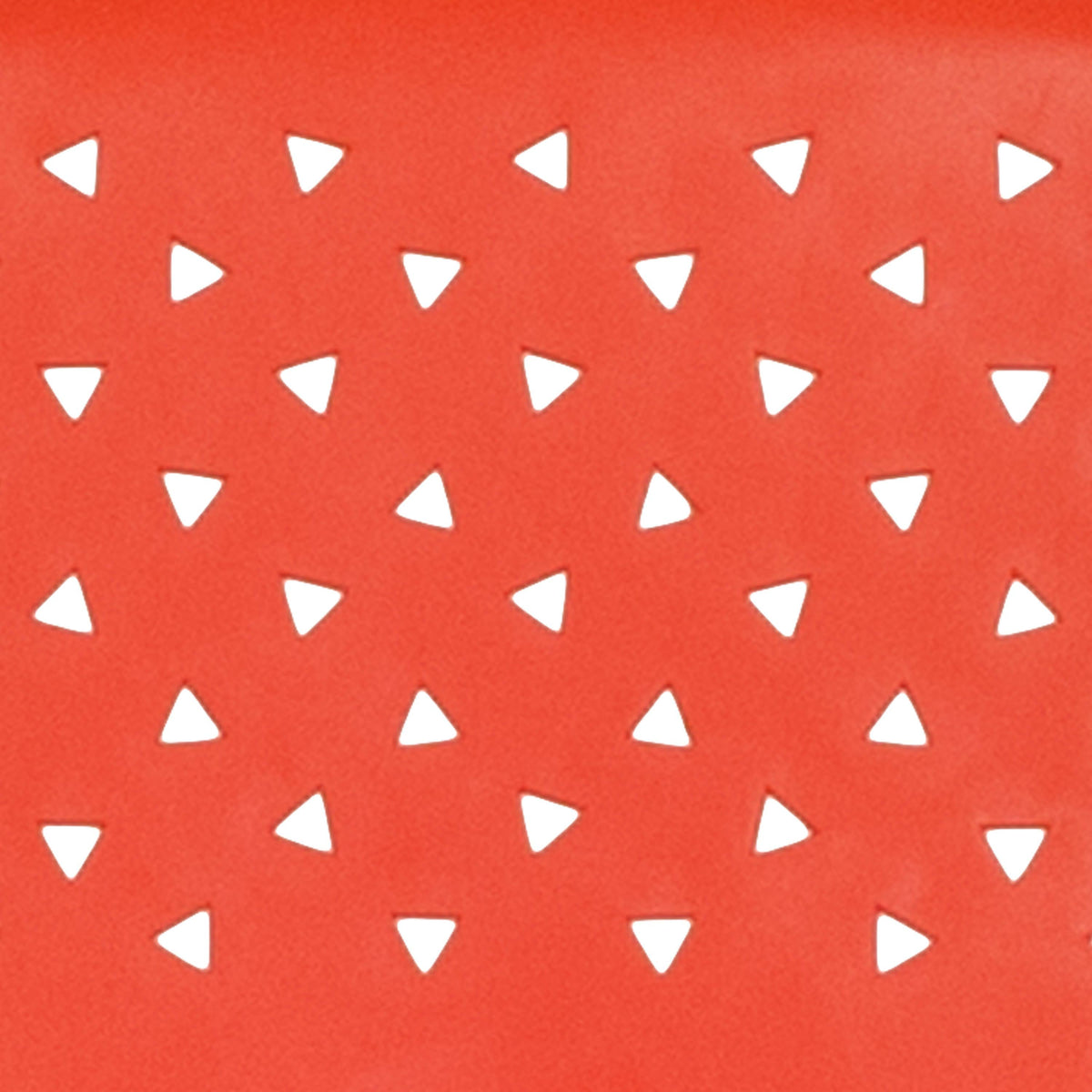 Orange |#| 880 lb. Capacity Orange Perforated Back Plastic Stack Chair with Gray Frame