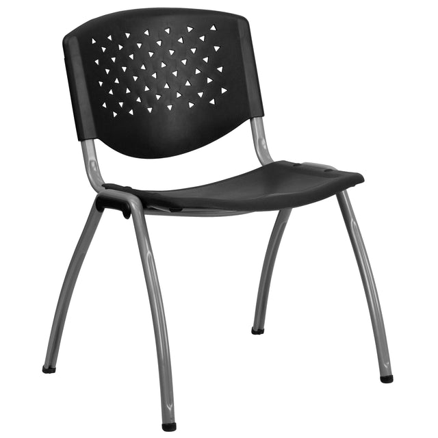 HERCULES Series 880 lb. Capacity Plastic Stack Chair with Powder Coated Frame - View 1