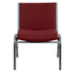 Burgundy |#| Big & Tall 1000 lb. Rated Burgundy Fabric Stack Chair - Reception Seating