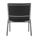 Black Vinyl |#| Big & Tall 1000 lb. Rated Black Vinyl Stack Chair - Reception Seating