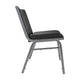 Black Vinyl |#| Big & Tall 1000 lb. Rated Black Vinyl Stack Chair - Reception Seating