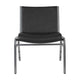 Black Vinyl |#| Big & Tall 1000 lb. Rated Black Vinyl Stack Chair - Reception Seating
