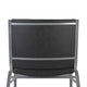 Black Vinyl |#| Big & Tall 1000 lb. Rated Black Vinyl Stack Chair - Reception Seating
