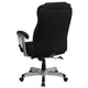 Black Fabric |#| Big & Tall 400 lb. Rated High Back Black Fabric Executive Ergonomic Office Chair