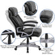 Black LeatherSoft |#| Big & Tall 500 lb. Rated Black LeatherSoft Executive Ergonomic Office Chair