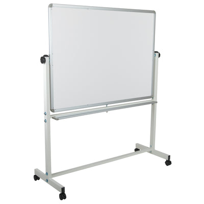 HERCULES Series Double-Sided Mobile White Board Stand with Pen Tray - View 1