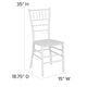 White |#| White Stackable Resin Chiavari Chair - Banquet and Event Furniture