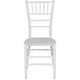 White |#| White Stackable Resin Chiavari Chair - Banquet and Event Furniture