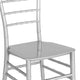 Silver |#| Silver Stackable Resin Chiavari Chair - Banquet and Event Furniture