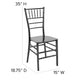 Black |#| Black Stackable Resin Chiavari Chair - Hospitality and Event Seating