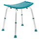 Teal |#| Tool-Free 300 Lb. Capacity, Adjustable Teal Bath & Shower Chair w/ Non-slip Feet