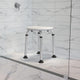 White |#| Tool-Free 300 Lb. Capacity, Adjustable White Bath & Shower Stool