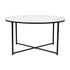 Hampstead Collection Coffee Table - Modern Laminate Accent Table with Crisscross Frame