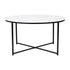 Hampstead Collection Coffee Table - Modern Laminate Accent Table with Crisscross Frame