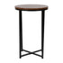 Hampstead Collection End Table - Modern Laminate Accent Table with Crisscross Frame