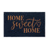 Harbold 18" x 30" Indoor/Outdoor Coir Doormat with Home Sweet Home Message and Non-Slip Backing