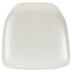 Ivory Vinyl |#| Hard Ivory Vinyl Chiavari Chair Cushion - Party and Dining Chair Accessories