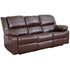 Harmony Series LeatherSoft Sofa with Two Built-In Recliners