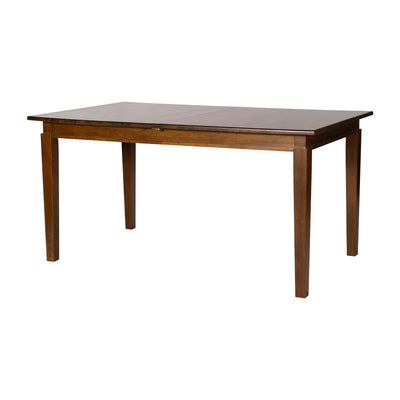 Henry Commercial Grade Solid Wood Dining Table with Hideaway Extension Panel and Seating for 6-8 Adults - View 1