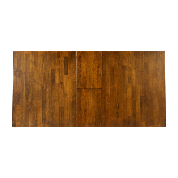 Brown Matte |#| Commercial Grade 72" Dining Table with 12" Hideaway Extension in Matte Brown