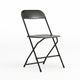 Black |#| Folding Chair - Black Plastic – 650LB Weight Capacity - Event Chair