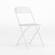 White |#| Folding Chair - White Plastic – 650LB Weight Capacity - Event Chair
