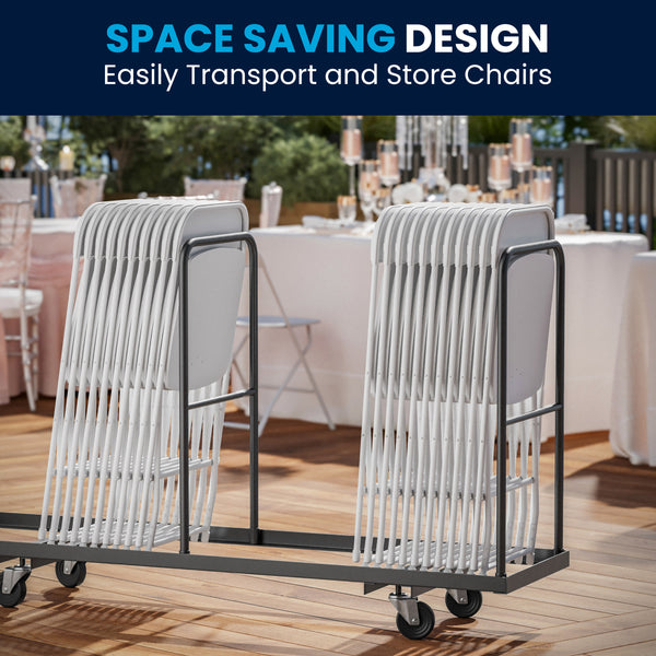 White |#| Folding Chair - White Plastic – 650LB Weight Capacity - Event Chair